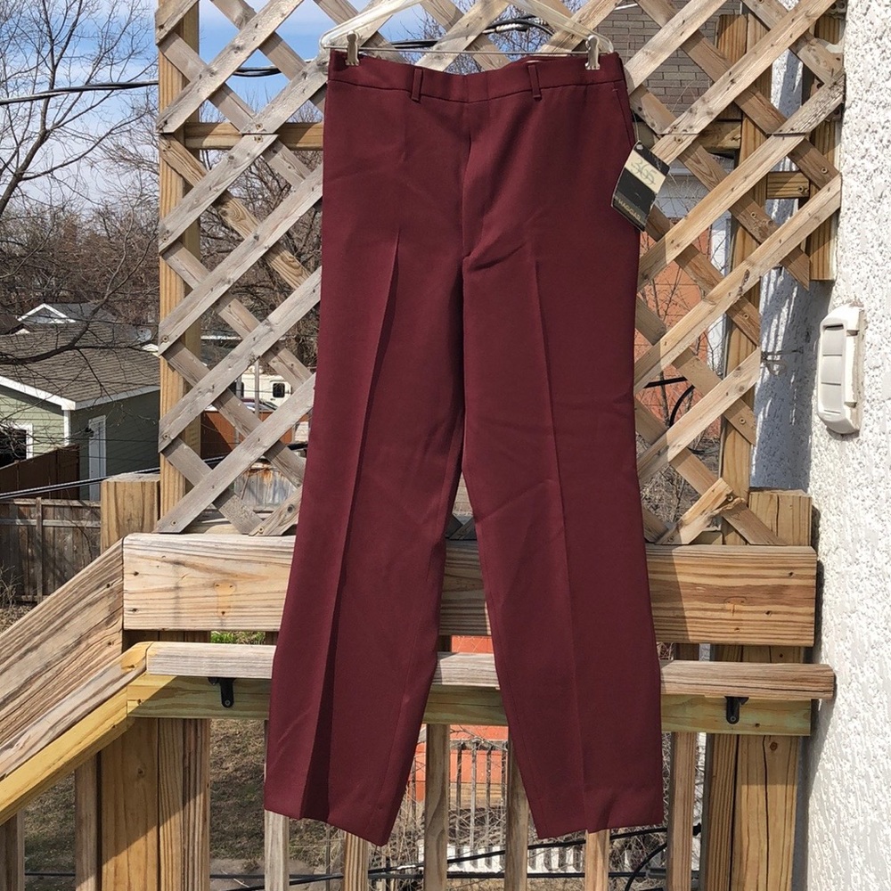 Wine Colored Men’s Dress Pants